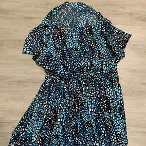 George xl dress blue and white and black